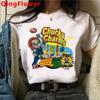 Chucky Harajuku Funny Cartoon Horror T Shirt Women Harajuku Ullzang Graphic T-shirt Vintage Anime Unisex Tshirt Fashion Top Tees FeUnisex