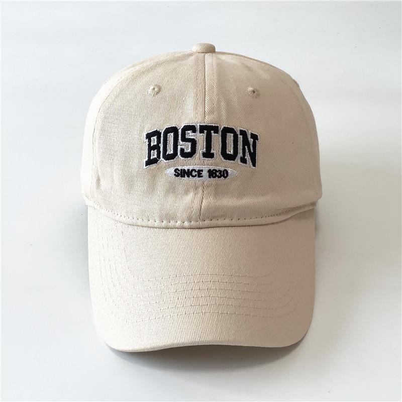 American Embroidered Baseball Cap for Women Retro Casual Face Showing Small Soft Top Couple Baseball Cap Men Versatile Sun Protection Cap
