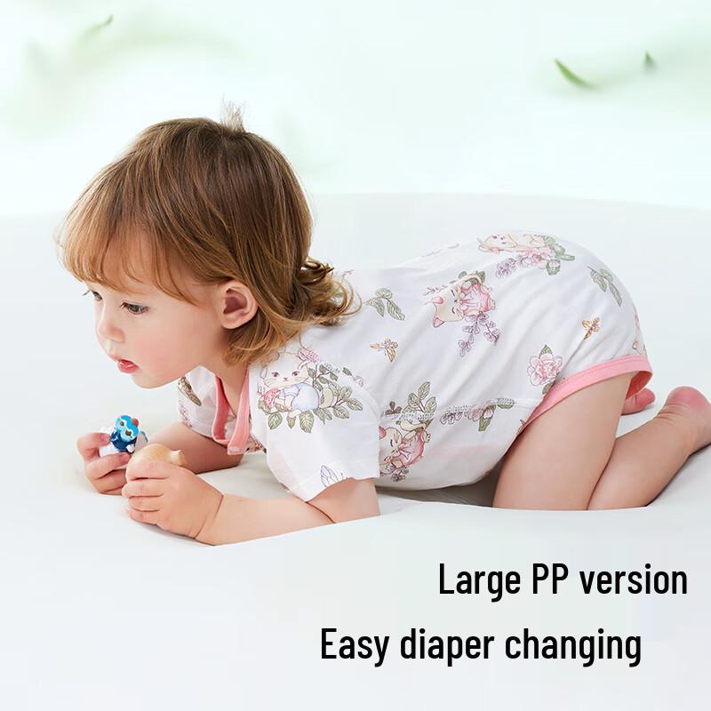 Bpeiptaishi Baby Short-Sleeve Summer Cotton Romper