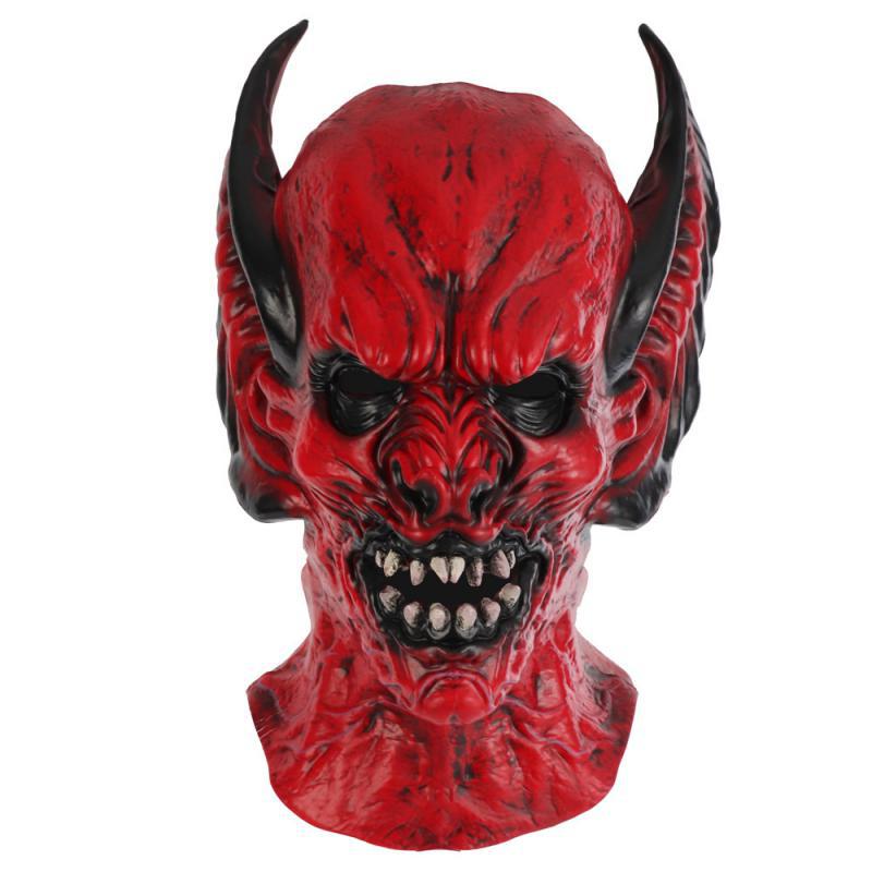 Cosplay Vampire Headgear, Horror Monster Mask, Weird Party Festival Ball Bat Latex Headgear Red Vampire