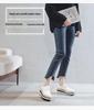 Autunno 2026 Scarpe Basse da Donna Stile Britannico Brogue Intagliate con Lacci Piattaforma