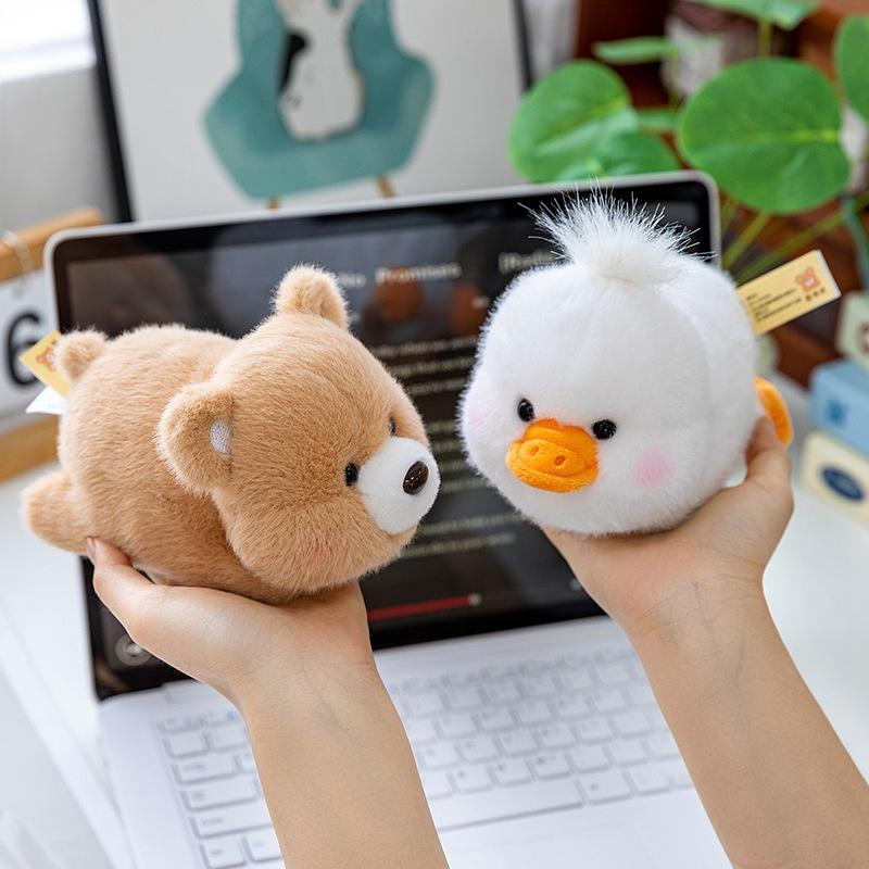 Cute Lying Down Elephant Koala Doll Plush Toy Capybara Doll Children Accompany Ragdoll Birthday Gift