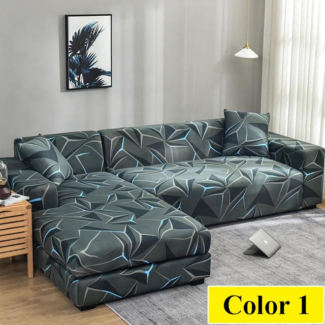 Elastický potah na pohovku do obývacího pokoje Rohový potah ve tvaru L Potah na pohovku Sedák Potah na pohovku Napínací potah na pohovku