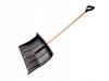 Black Snow Shovel with Wooden Handle