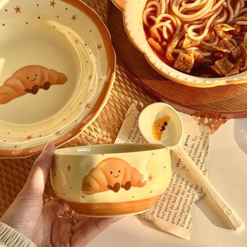 Sichun Cute Bread-themed Ceramic Dinnerware Set