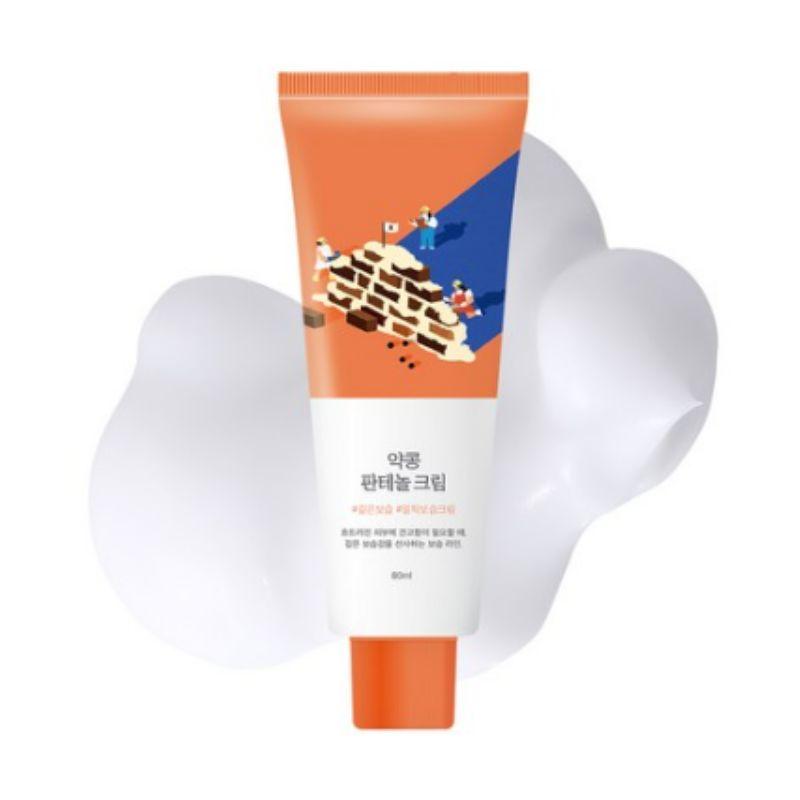 ROUND LAB Soybean Panthenol Cream 80ml – Intensive Moisture Barrier Repair Cream for Dry Sensitive Skin, Ceramide Panthenol Face Moisturizer
