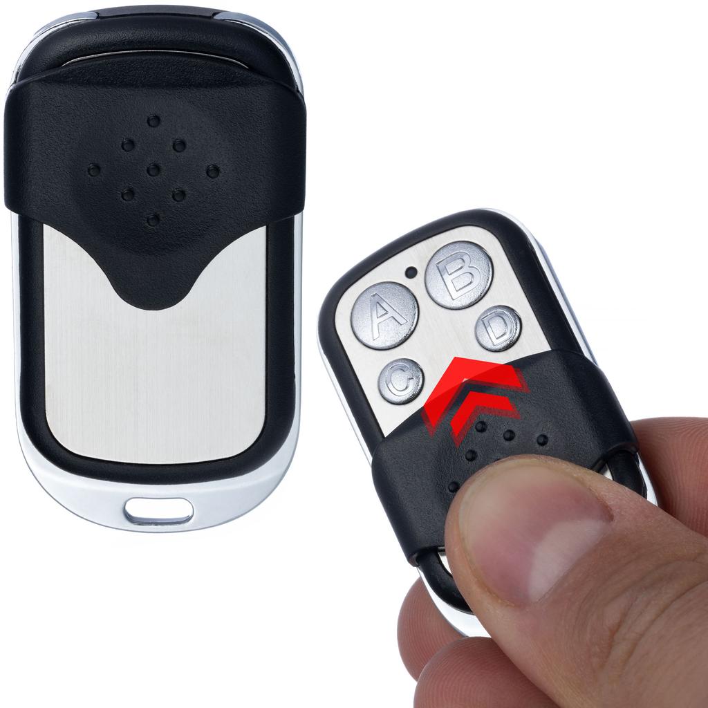 Rosfix Moduł Przekaźnika z Pilotem 433MHz – Zasięg do 100m | 4 Przekaźniki w Obudowie | Napięcie 12V DC, Częstotliwość 433MHz