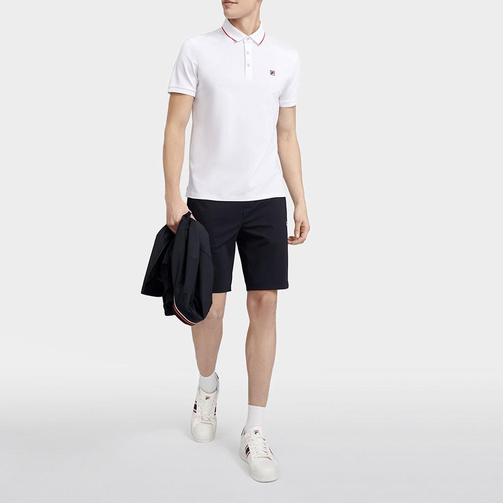 New FILA HERITAGE Polo Shirt Men's Standard White F11M321106AWT