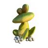 Garden Frog Statue, Cartoon Frog Figurine, Waterproof Resin Animal Sculpture for Yard Patio Lawn Decor