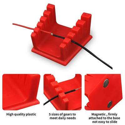 Morsetto da tavolo per saldatura con supporto per filo di saldatura ABS per stampante 3D con due grandi ventose magnetiche per saldatura di schede madri