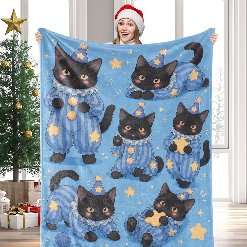 Forest Creatures Ultra-Soft Fluffy Flannel Blanket Super Cozy Lightweight Bed Blanket for Halloween Sofa Bed Christmas Decor