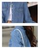 Women's 2024 High-End Retro Layered Blue Denim Shirt