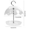 Open Platform Hanging Bird Bath Transparent Hummingbird Feeder Umbrella Bird Feeder  Yard
