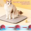 Cat Interactive Ball Toy Automatic Rolling 3 Modes Cat Toy Ball USB Charging Cat Self-Play Ball with Rope for All Indoor Cats