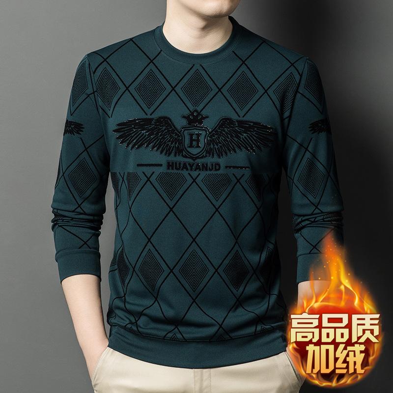 Autumn Men s Hoodie Crew Neck Casual M