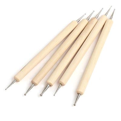 Cross-border 5-Piece Nail Art Brush & Double-Head Dotting Pen Set