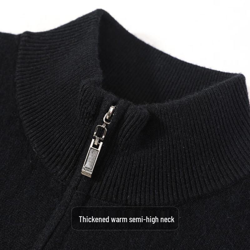 Antonio Men's 100% Merino Wool Half-Zip Sweater