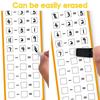 Writable Math Teaching Cards Erasable Mathematical Operations Exercise Flashcards Kid Early Learning Study Card