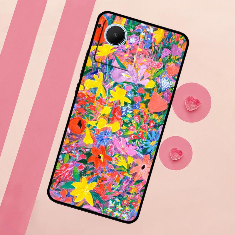 Colourful Flower Painting Art For Realme 15 Pro 10 11 12 13 14 Pro Plus GT7 C67 C65 C63 C61 C55 C53 C51 C35 C71 C75 Case