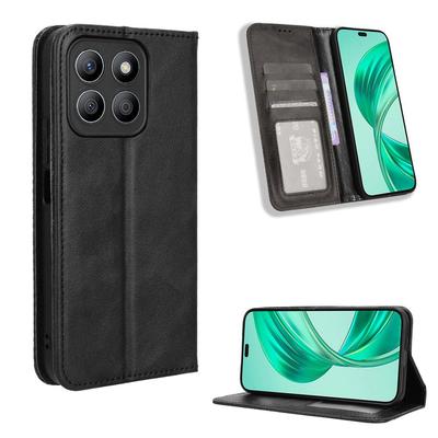 Leather Flip Cases For Honor X8C Leather Case [Flip Vintage Leather] Wallet Shockproof Durable Retro Flip Covers