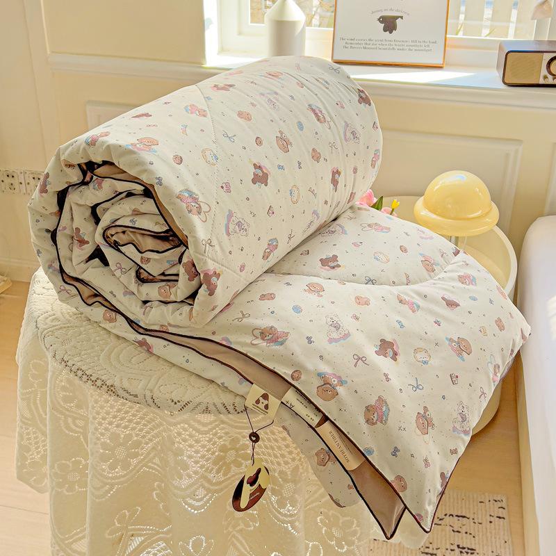 New A-Type Summer Cooling Quilt - Lightweight Single & Double for Dorms, Kids & Gifts