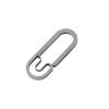 Titanium Alloy Keychain EDC Carabiner Metal Fast Buckle Key Holder Lightweight Keychain Equipment Maximum Weight 25KG