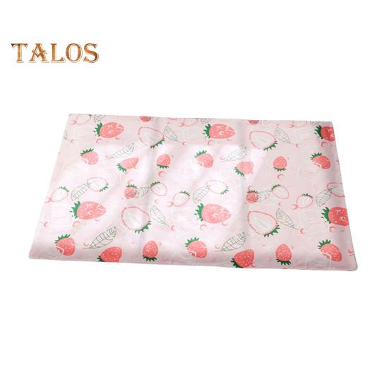 Pet Cooling Pad Strawberry Pattern Self Cooling Pet Bed for Cats And Small Dogs Summer Pet Mat for Kennel Crates Sofa Floor
