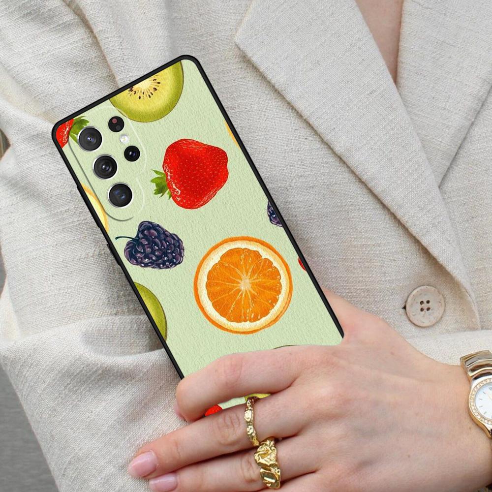 Fruity European Summer Cell Phone Case for Samsung Galaxy S26 Ultra S25 S24 S23 S22 S21 S20 Note10 Cover