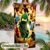 LEGO Ninjago Beach Towel, Personalized Custom Text, Quick Dry Soft Large Towel For Swimming Pool Travel
