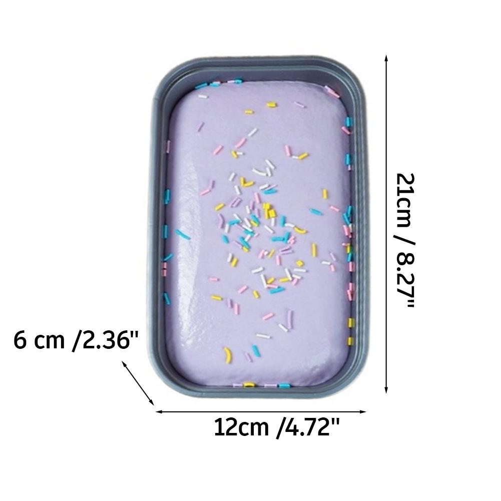 Scatola Appiccicosa Torta Squishy Giocattolo a Lenta Risalita Giocattolo da Spremere Scatola Gelato al Burro Squishy Giocattolo Fidget Rilascio Anti Stress Mano Relax Regalo