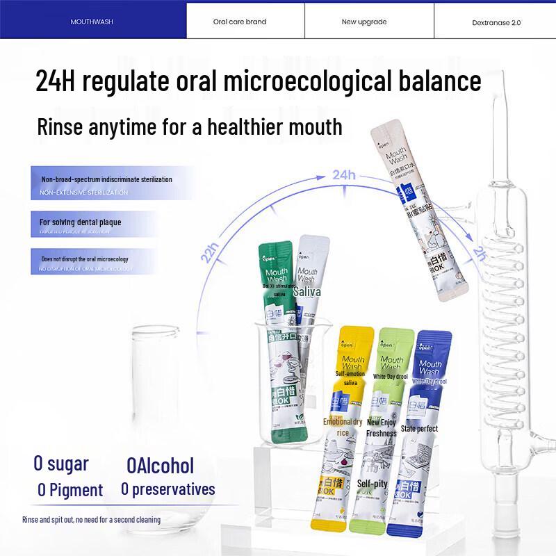 Bai Xi Anti-Sugar Mouthwash Fresh Breath Oral Care Set
