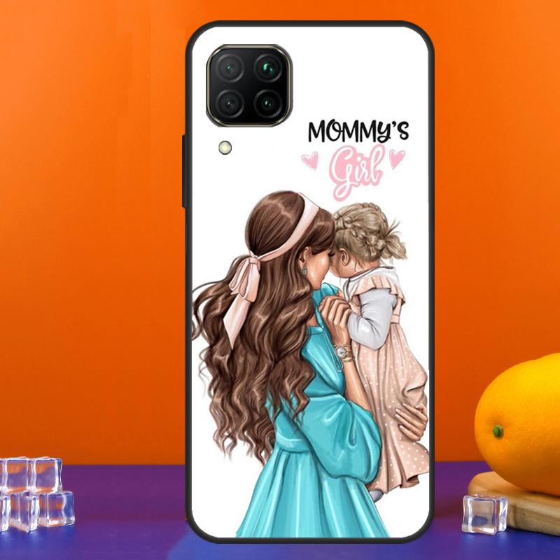 Black Brown Hair Baby Mom Queen For Huawei Nova Y90 Y91 Y60 Y70 Y72 Y61 9 10 SE 12i 12s 11i 5T P60 Pro P20 P30 P40 Lite Case