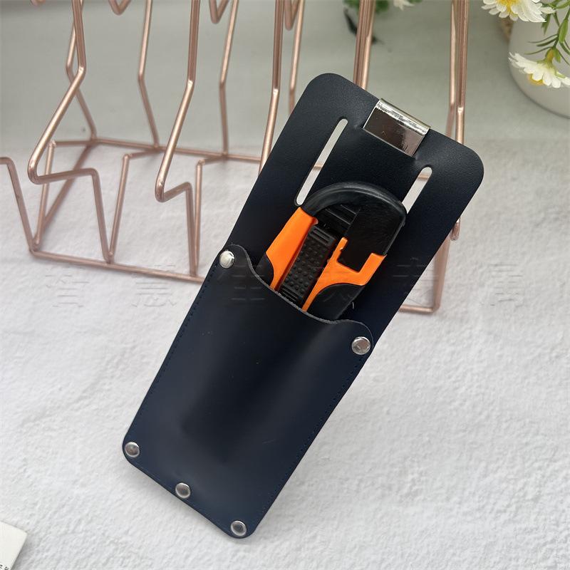 Leather Utility Knife Waist Bag with Belt Loop