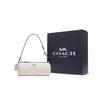 COACH Nolita Cow Leather Cylinder Bag Handbag, Shoulder Bag Small Women's White CR830-SVHA