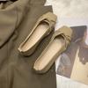 Beautiful gentle flat-soled single shoes women's spring and summer new models with skirts temperament evening wind versatile Doudou shoes