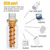 Car USB LED Spiral Filament Touch Dimming Bulb 5V Retro LED Bulbs 1W Night Light Camping Incandescent Decorative LED Lighting