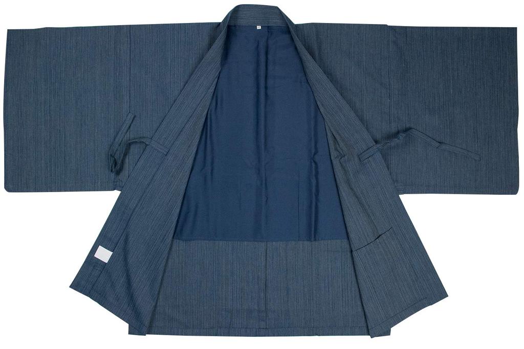 Ryokan Yukata Set Ryokan and Haori [KYOETSU] Women's 4-Piece (Haori, Yukata, Obi, Cord) (Yukata - 150, - Blue)