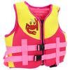 Kids Swim Vest Pink Regulable Strap Widened Waistband Balancing Fins Safety Buckle Child Swimming Jacket for Paddling S