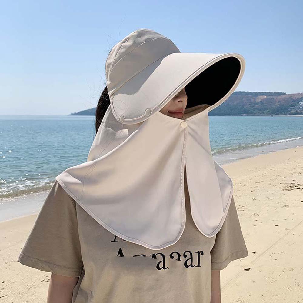 Sonnenhut mit breiter Krempe, UV-Schutz, abnehmbarer Pflückhut, Sonnenhut, Sonnenschutz-Schalkappe, Sport