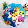 Cartoon Shark Dance Party Umbrella Folding Umbrella, Automatic Umbrella 8-Frame for Travel, Camping Use Gift for Halloween Christmas