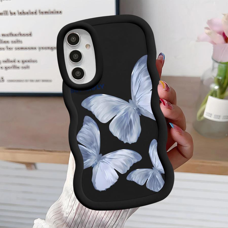 Weiche Handyhülle für Samsung Galaxy A12 A16 A11 A13 A15 A52 A21s A14 A03 A33 A23 A22 A05 A06 A53 A04 Mit Schmetterlingsdruck