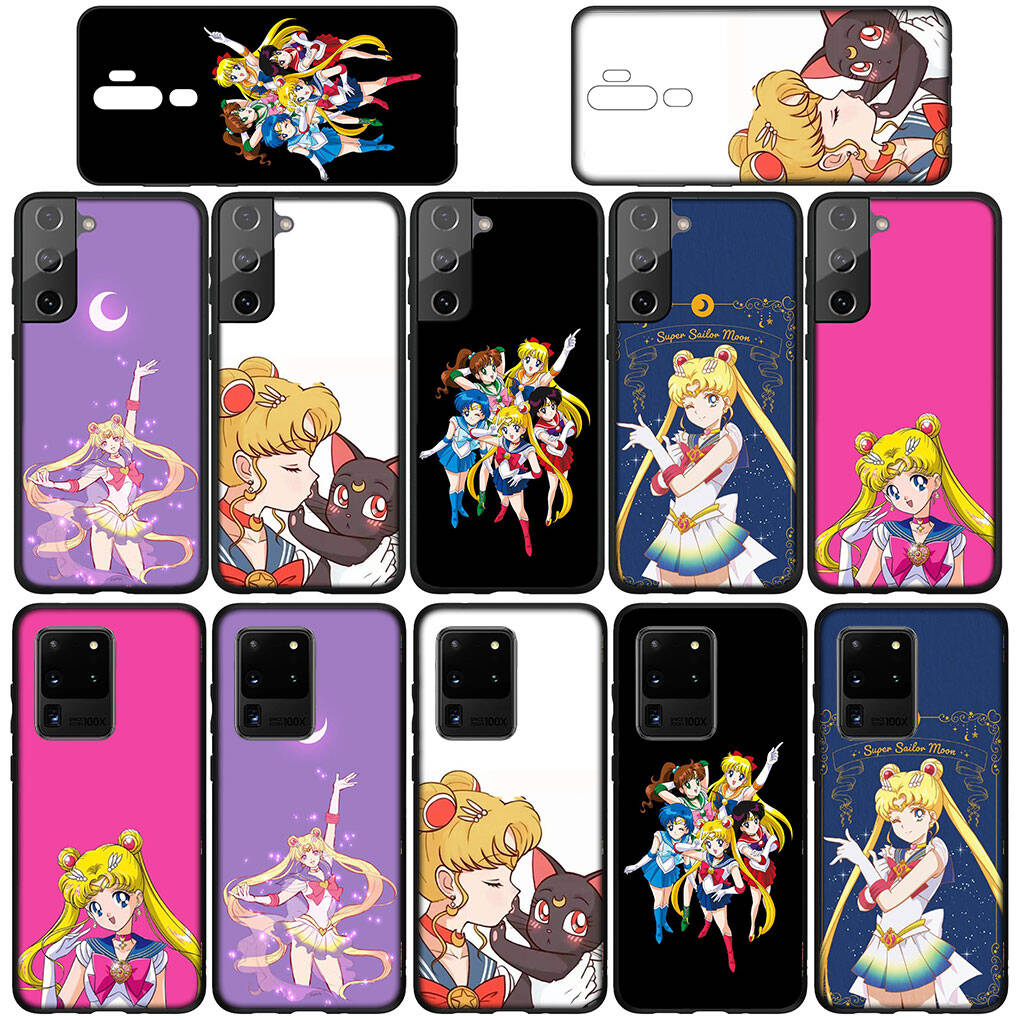 Cover for iPhone 17 16 15 Xiaomi Poco Redmi Note 14 13 12 11 Pro Max 9 16e Samsung Galaxy S25 S24 S23 OPPO Huawei Sailor Cartoon Moon Phone Case