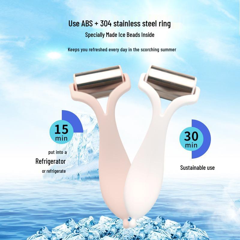 Korean Ice Roller Facial Massager - Beauty Device for Skincare