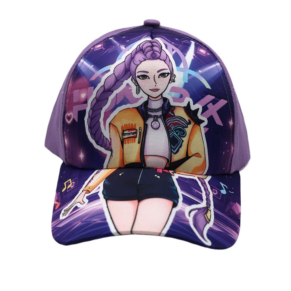Hunting Witch Girls Theme Baseball Cap - Children's Anime Hunting Witch Girls Print Sunscreen Hat - Bow Tie Hat