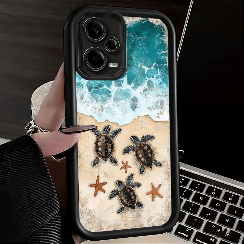 Summer Sea Turtle Cute Soft Phone Case for Xiaomi Poco X7 X6 X5 Pro X4 Gt X3 F7 Ultra M8 M7 Redmi 15C 15 14C 13 13C 12 12C 10 10