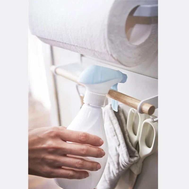 Creative Magnetic Adsorption Refrigerator Storage Holder Kitchen Paper Towel Shelf Rack Refrigerator Side Wall Hanger Organizer