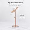 Verstellbares Schuh-Ausstellungsregal aus Edelstahl für Messen und Einkaufszentren