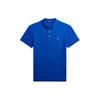 Polo SS24 Logo Embroidered Ribbed Short Sleeve Polo Shirt Men Tops Blue MNPOKNI1N822747-400