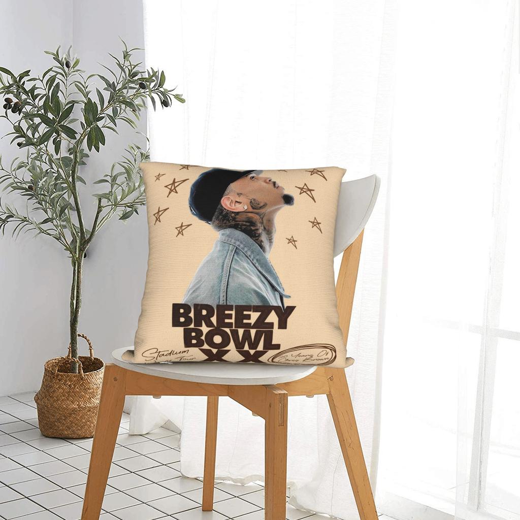 Pillow Case Chris Brown Xx Soft Pillow Cover For Living Room Bed Chair Fashion Pillowcases