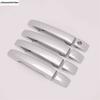 For Subaru Forester SH 2008 2009 2010 2011 2012 ABS Chrome Carbon Fiber Black Door Handle Cover Trims Car Styling Accessories